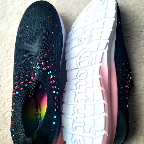 NWT Juicy Couture Malden Lane Pull-On Sequined Sneakers Size 5M - Picture 8 of 11